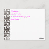 PixDezines Kronleuchter+Flora+Damaskus-Anfahrtskar Postkarte (Rückseite)