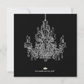 PixDezines Kronleuchter/Hochzeitseinladung/DIY Far Save The Date (Rückseite)