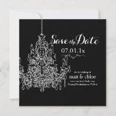 PixDezines Kronleuchter/rett Datum/Farbe Save The Date (Vorderseite)