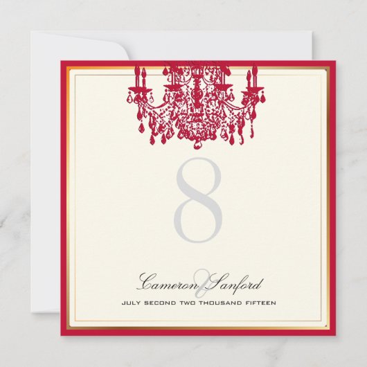 PixDezines - Kronleuchter/Tischnummern Einladung (Rückseite)