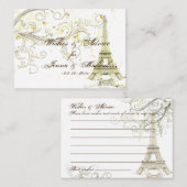 PixDezines la Tour eiffel/paris/DIY Hintergrund Hinweiskarte (Vorne/Hinten)