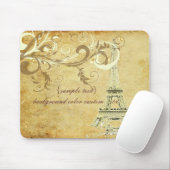 PixDezines La Tour Eiffel+Wirbel, Imitate Mousepad (Mit Mouse)