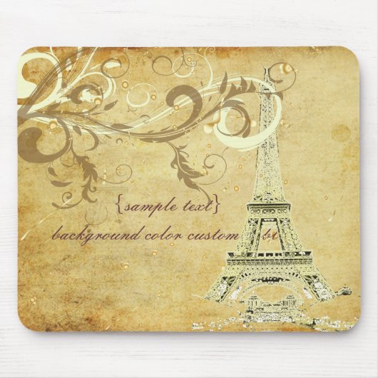 PixDezines La Tour Eiffel+Wirbel, Imitate Mousepad (Vorne)