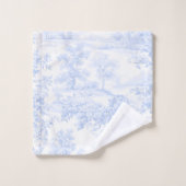 PixDezines Landschaft Chinoiserie, Hellblau Badhandtuch Set (Waschlappen)