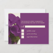 PixDezines LARGE UAWG Lila Calla Lilies/diy RSVP Karte (Rückseite)