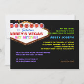 PixDezines las vegas bat mitzvah Einladung (Rückseite)