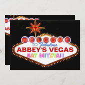 PixDezines las vegas bat mitzvah Einladung (Vorne/Hinten)