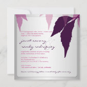 PixDezines Laub-/Auberginen-/Hundeuntergrund Einladung (Rückseite)