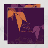 PixDezines Laub-/Auberginen-/Hundeuntergrund Einladung (Vorne/Hinten)