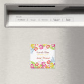 PixDezines Leis Hibiskus, Save the Date Magnet (In Situ (Geschirrspüler))
