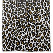 PixDezines Leopard/DIY-Hintergrund Duschvorhang (Vorderseite)