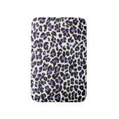 PixDezines Leopard-Druck/DIY-Hintergrundfarbe Badematte (Vorderseite Vertikal)