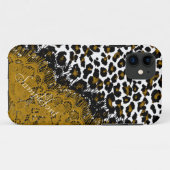 PixDezines Leopard-Flecken/Imitat Case-Mate iPhone Hülle (Rückseite (Horizontal))