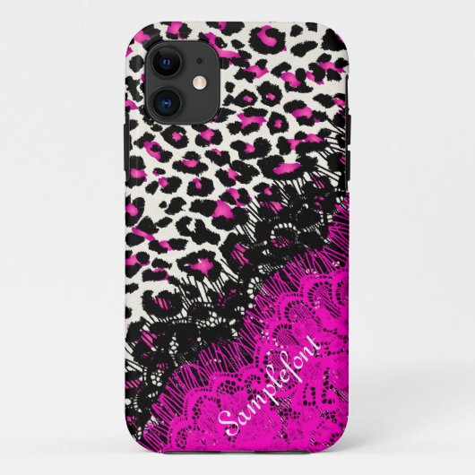 PixDezines Leopard-Flecken/Imitat Case-Mate iPhone Hülle (Rückseite)