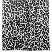 PixDezines Leopard/Grau/Schwarz/DIY Hintergrund Duschvorhang (Vorderseite)