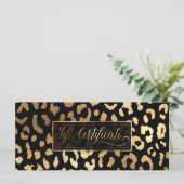 PixDezines Leopard/Imitate Gold/Geschenkgutschein (Stehend Vorderseite)