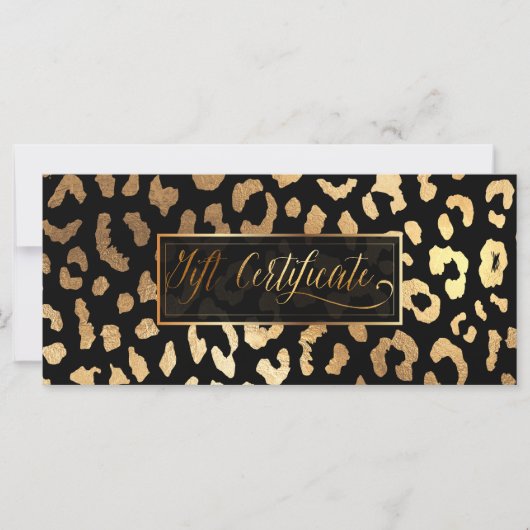 PixDezines Leopard/Imitate Gold/Geschenkgutschein (Vorderseite)
