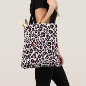 PixDezines Leopard Print/Pink+Orange/DIY-Hintergru Tasche (Von Nahem)