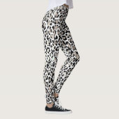 PixDezines Leopard Print/Silver Tone Leggings (Rechts)