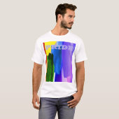 PixDezines LGBT Brushed Watercolor Rainbow T-Shirt (Vorne ganz)