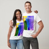 PixDezines LGBT Brushed Watercolor Rainbow T-Shirt (Unisex)