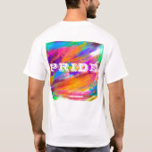 PixDezines LGBT Rainbow Pride T-Shirt (Rückseite)