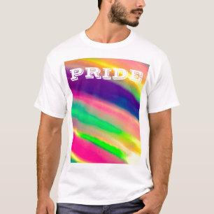 PixDezines LGBT Wasserfarbe Regenbogen-Preis T-Shirt