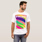 PixDezines LGBT Wasserfarbe Regenbogen-Preis T-Shirt (Vorne ganz)