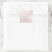 PixDezines Liebe irideszierter Rosa Quadratischer Aufkleber (Tasche)