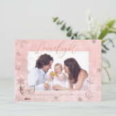 PixDezines Liebe+ Leichte Hanukkah Schneeflocken Feiertagskarte (Stehend Vorderseite)