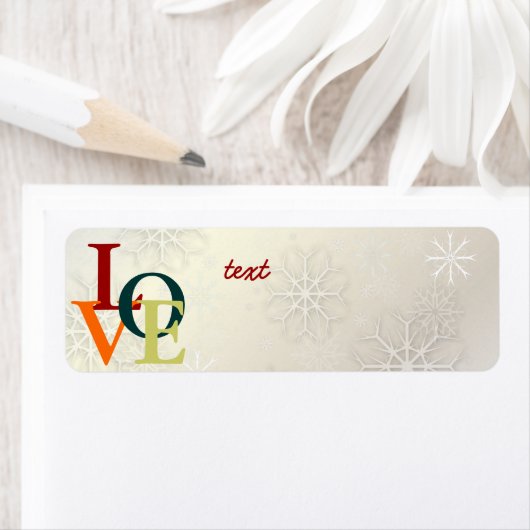 PixDezines Liebe, Schneeflocken Weiß + Perl (Insitu)