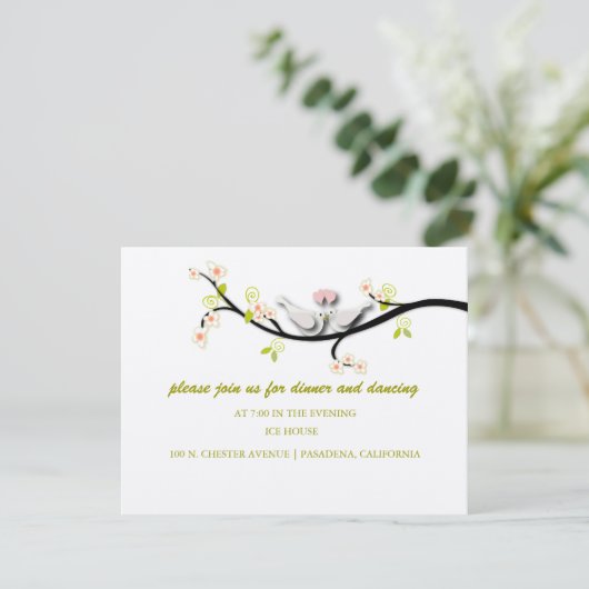 PixDezines-Liebe taucht/dunkle Hintergrundfarbe au Einladung (Stehend Vorderseite)