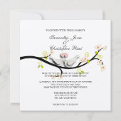 PixDezines-Liebe taucht/dunkle Hintergrundfarbe Einladung (Vorderseite)