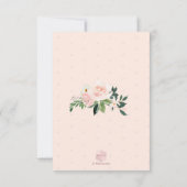 PixDezines Lil Blush Pumpkin Baby Shower Einladung (Rückseite)