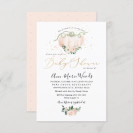 PixDezines Lil Blush Pumpkin Baby Shower Einladung