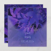 PixDezines lila Ahorn-Blätter Einladung (Vorne/Hinten)