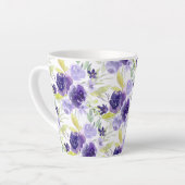 PixDezines Lila Blume Milchtasse (Linke Ecke)