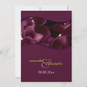 PixDezines lila Calla-Lilien/diy Einladung