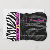 PixDezines lila/DIY color/Zebra/Bat Mitzvah Einladung (Rückseite)