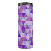 PixDezines-Lila Geometrie/Dreiecke Thermosbecher (Rückseite)