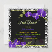 PixDezines lila Hintergrund Einladung (Rückseite)