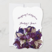 PixDezines lila Tulips/Calla lips Einladung (Vorderseite)