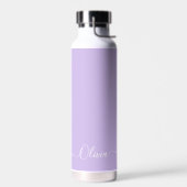 PixDezines Lilac Lila DIY-Farbmonogramm Trinkflasche (Links)