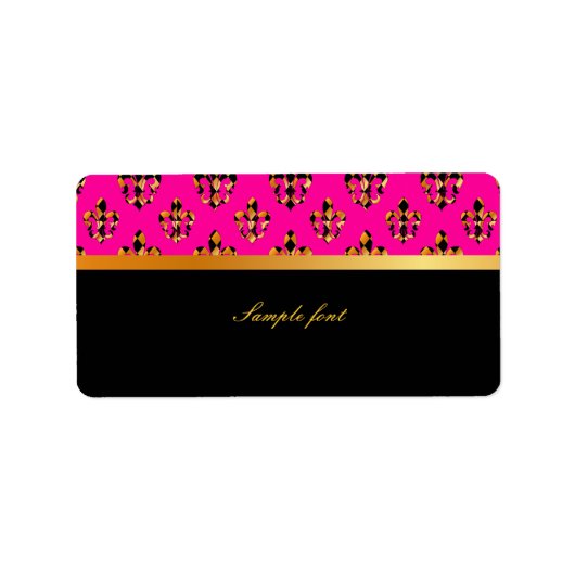 PixDezines Lilie /DIY Farben! Adressaufkleber (Vorne)