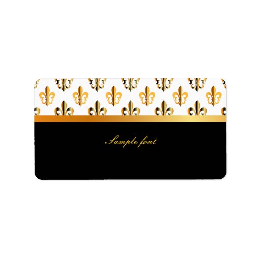 PixDezines Lilie /DIY Farben! Adressaufkleber (Vorne)