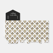 PixDezines Lilie/Harlequin/Schwarz/Gold Geschenkschachtel (Ungefaltet)