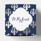 PixDezines Lilie silver Geschenkschachtel (Oben)