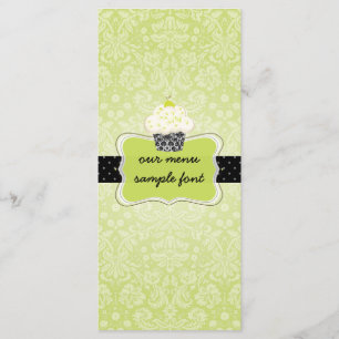 PixDezines Limones Kuchen-Menü Menükarte