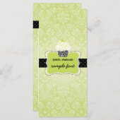 PixDezines Limones Kuchen-Menü Menükarte (Vorne/Hinten)