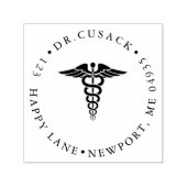 PixDezines-Logo des Apothekers Schlangen Permastempel (Design)